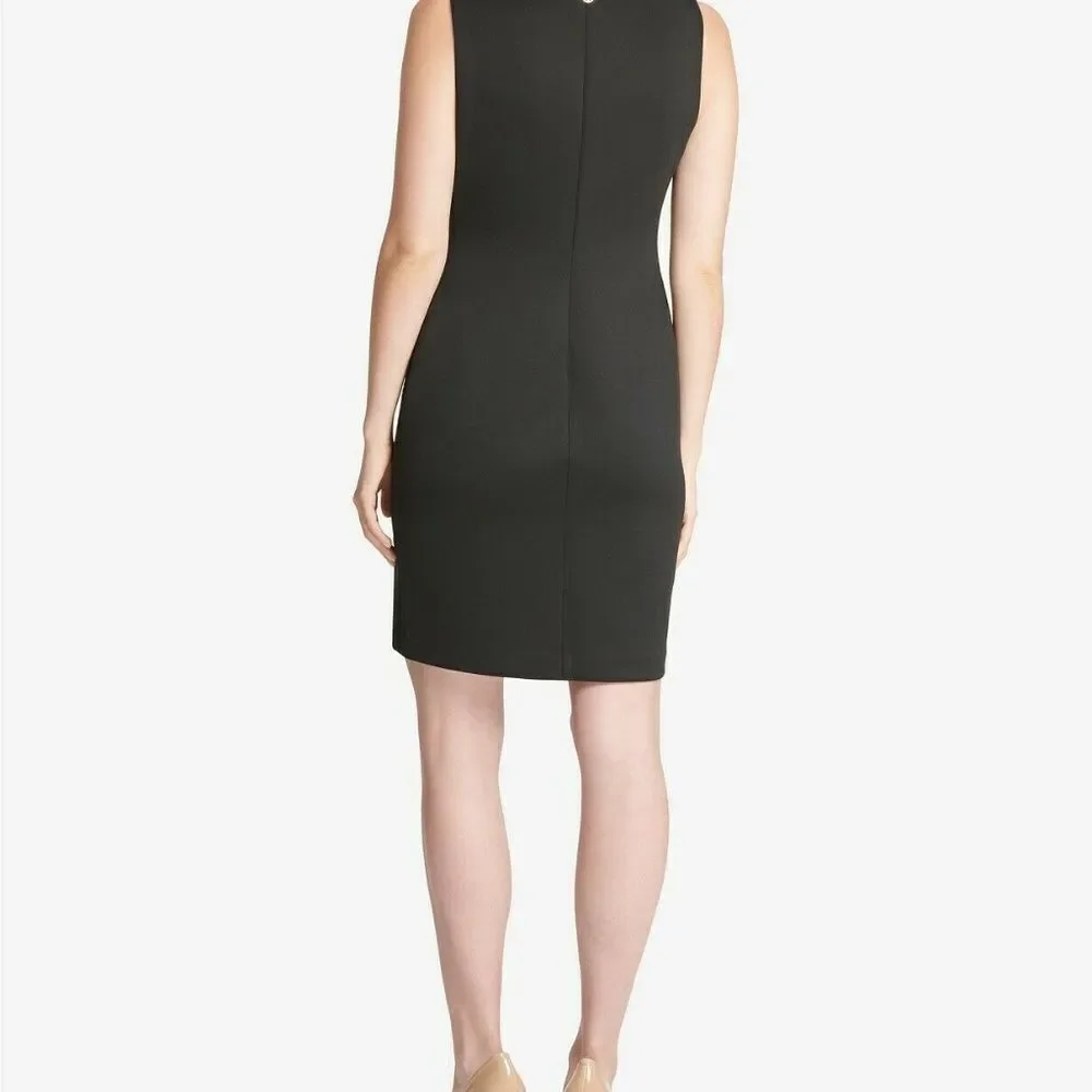 Tommy‎ Hilfiger Sheath Dress Women Black Embellished Cocktail Size 10 Office NWT